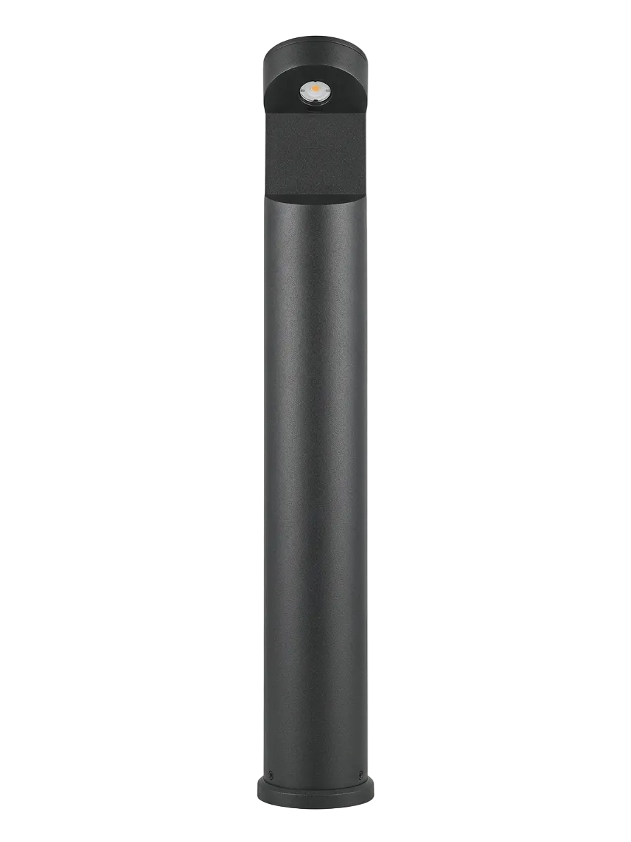 9W Alumin Cylindrical OD Bollard Blk WW 800mm #Y43231-80