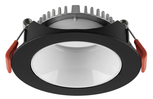 GU10 DL Fitting Round Black, White 85mm IP20 #TS24BW