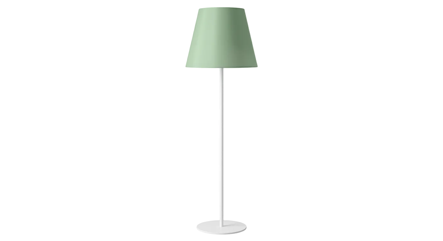 LEONERO Touch Table Lamp w USB Green, Wh IP20 #75936