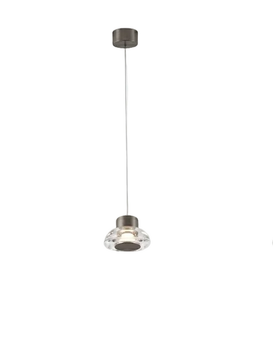 Dark-Molly Pendant Satin Nickel LED 2150mm #DK012 (AVAILABLE ON ORDER)