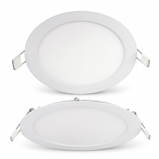 15W 7.5" Recessed Panel Lt Sett:WW,CW,DL Dimm. #DL704 WHITE