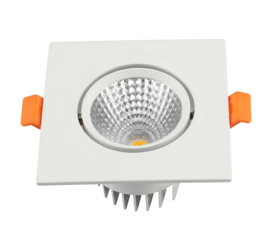 5W Aluminium Square DL White 92mm IP20 #L0930S-5