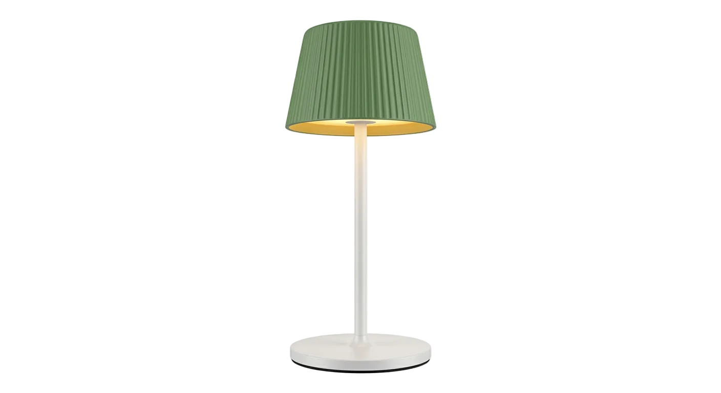 LEONERO Touch Table Lamp w USB Wh, Green IP20 #75933