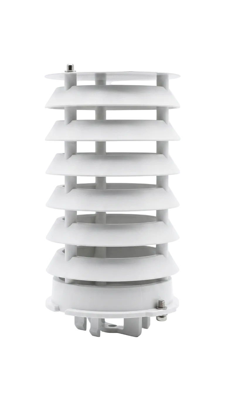 SAURO Garden Bollard White Louvre #D15.LV