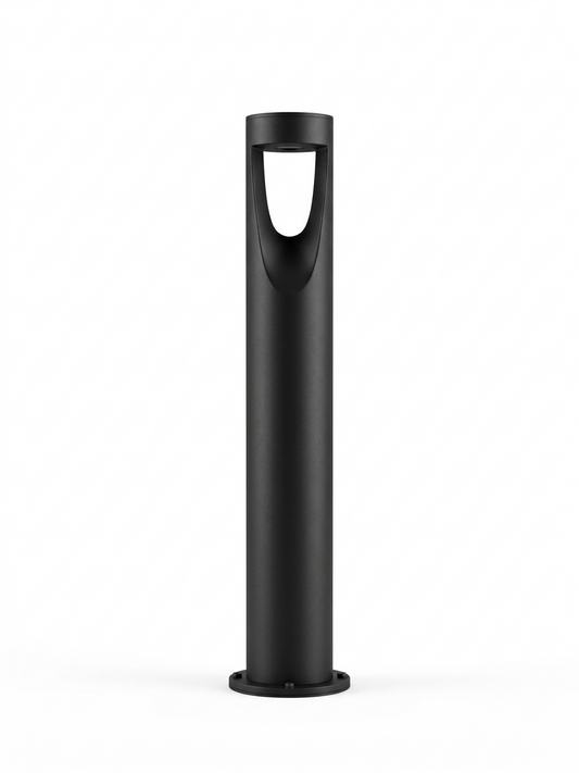 13W Alumin Cylindrical OD Bollard Blk WW 800mm #Y33231-80