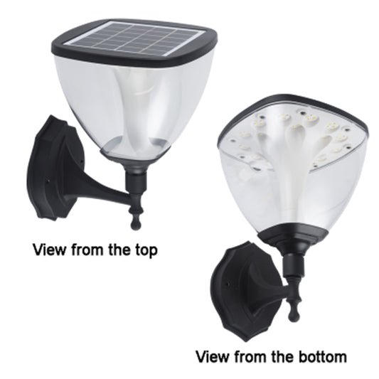 Black Outdoor LED Solar Light - #LS030 BLACK