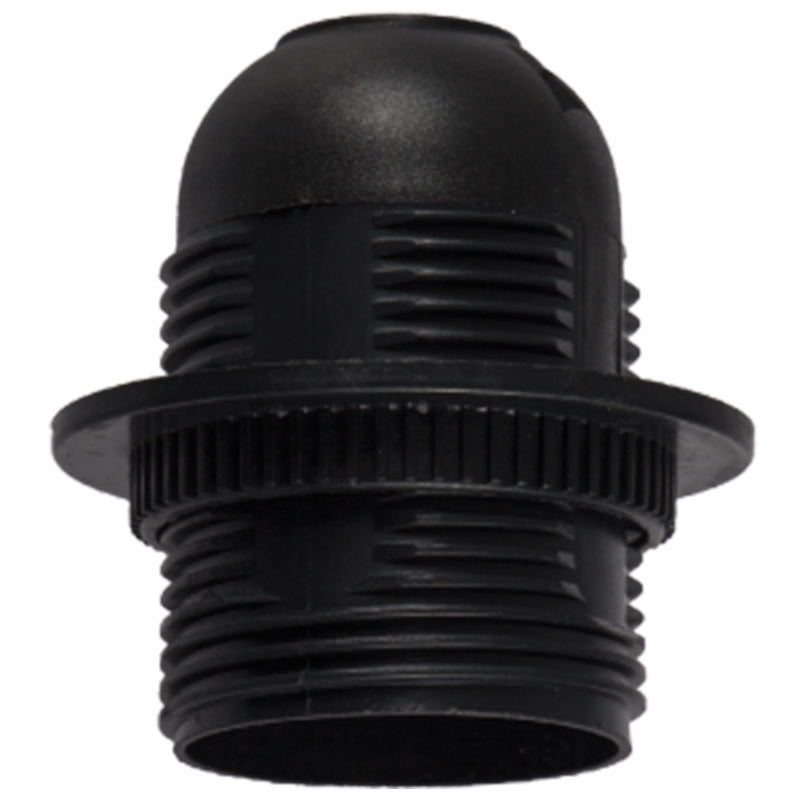 Black Plastic Lamp Holder With Ring - #PART104