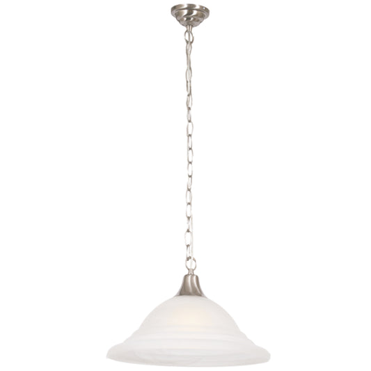 Dome Satin Pendant Light - #PEN097 SATIN CHROME