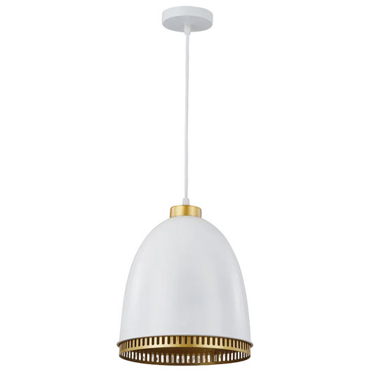 Iron Pendant White E27 #PEN236