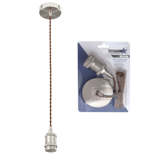 Satin Pendant Lampholder - #PEN551 SATIN