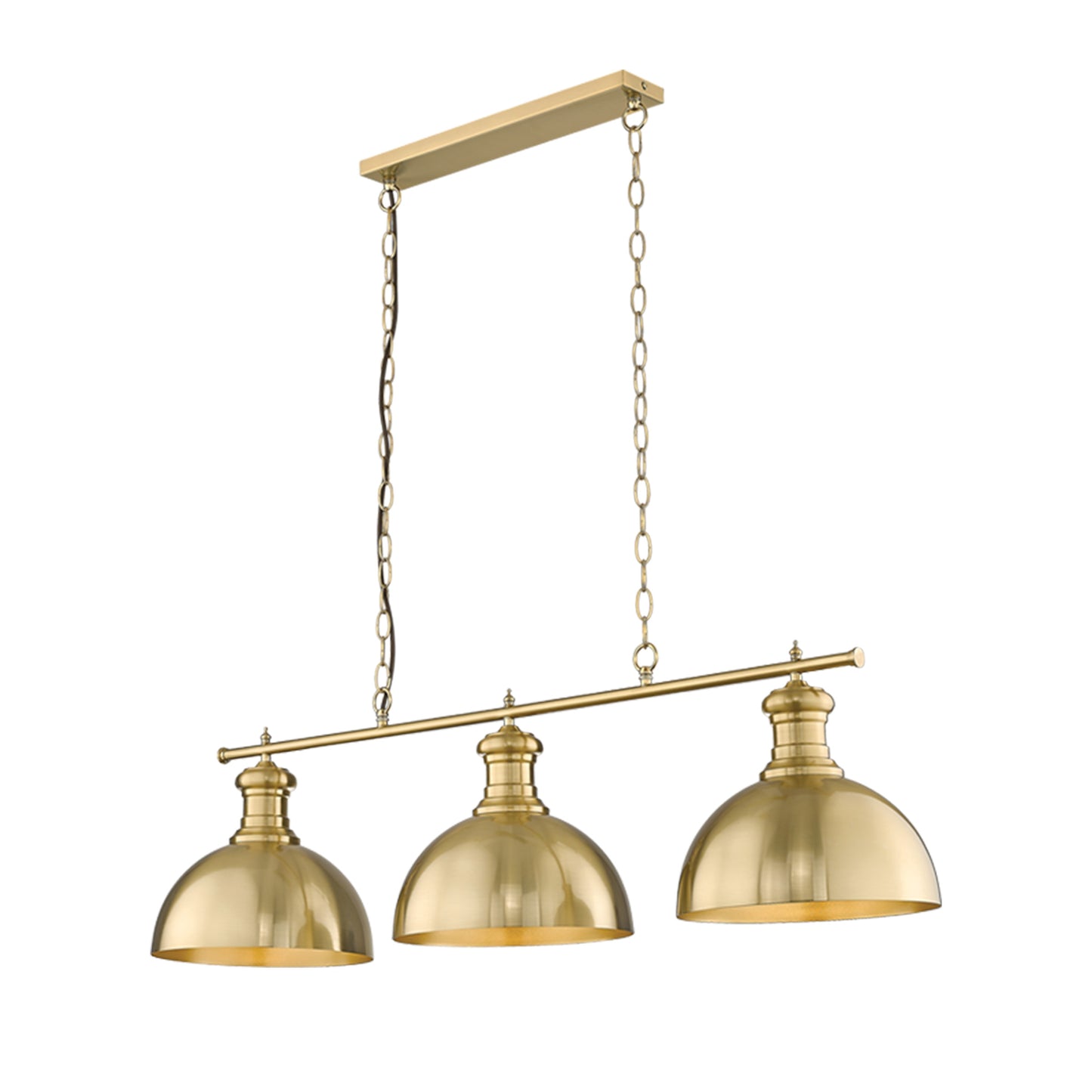 3 Lt Pendant Antique Gold E27 #PEN853/3 GOLD