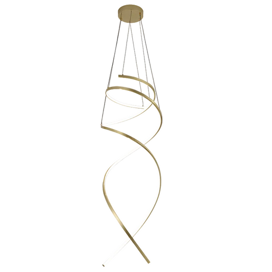 Metal and Acrylic LED Pendant w R.Ctrl Dimmable #PEN965 GOLD