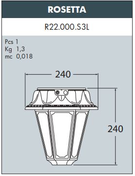BISSO/ROSETTA Solar Lantern - #R22.131