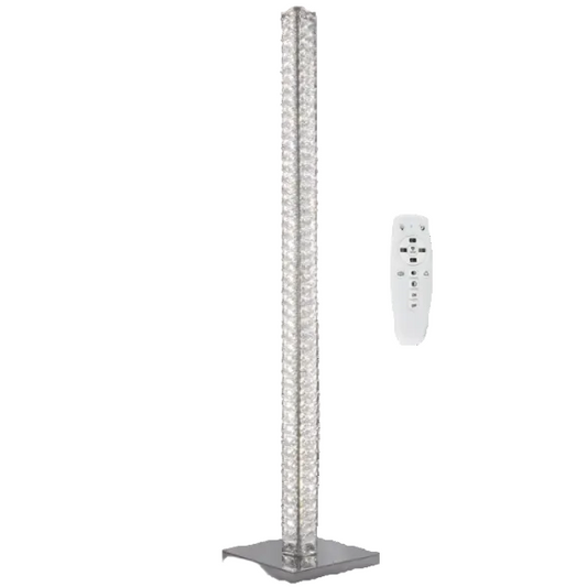 Crystal LED Floor Lamp w Remote #SL095