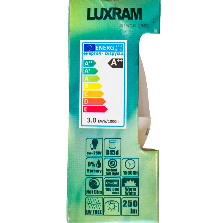 3W VALUE + LED Candle Lightbulb - #762113113