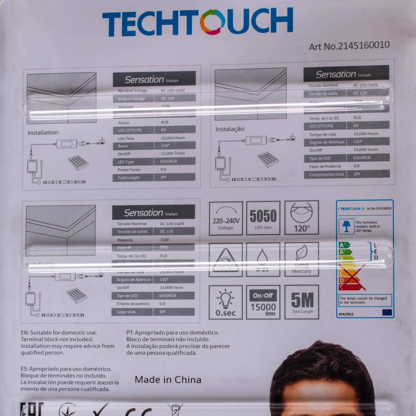 TECHTOUCH Sensation Striplight 12V 5M - #214516