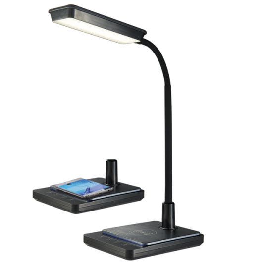 LED Table Lamp Blackwith Wireless Charger - TL627 BLACK LED