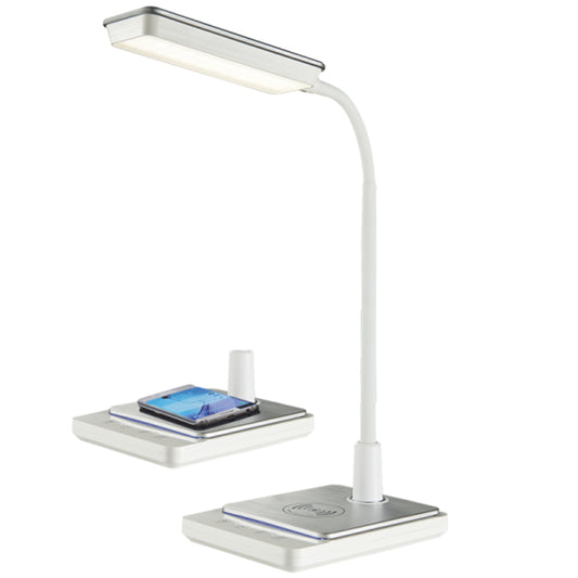 LED Table Lamp White with Wireless Charger - TL627 WHITE LED