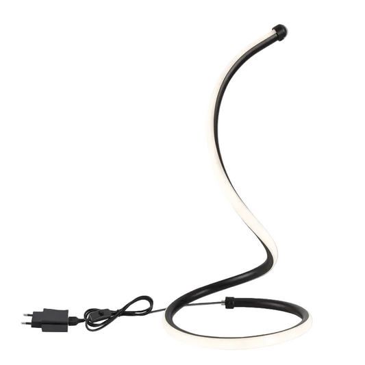 LED USB Table Lamp with Adapter Black #TL672 BLACK
