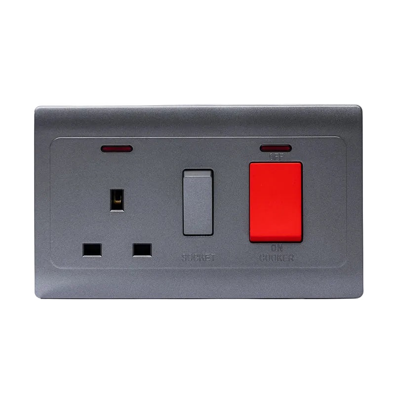 Kitchen Switch Socket (Silver) - S7.0-044S