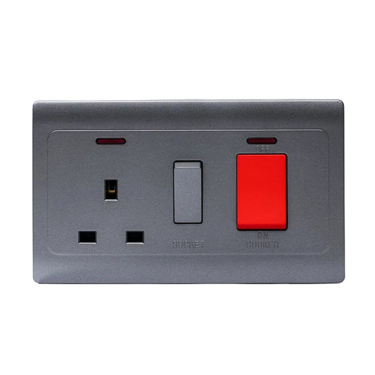 Kitchen Switch Socket (Silver) - S7.0-044S