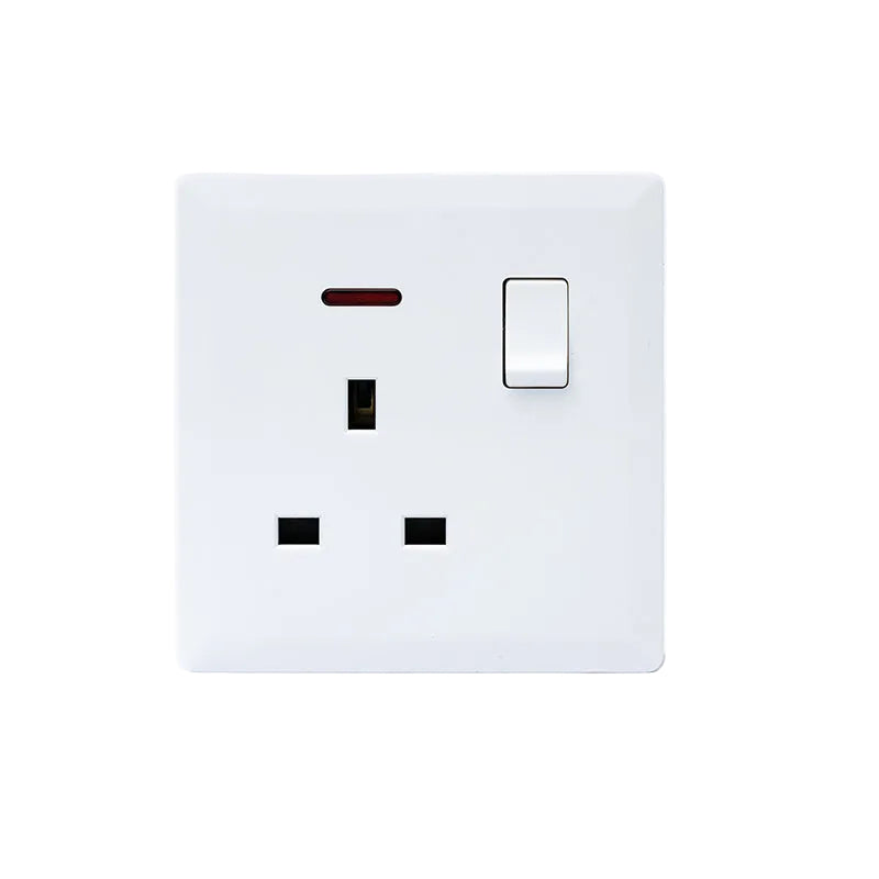 Switched 13A Socket With Neon (White) - #S7017W