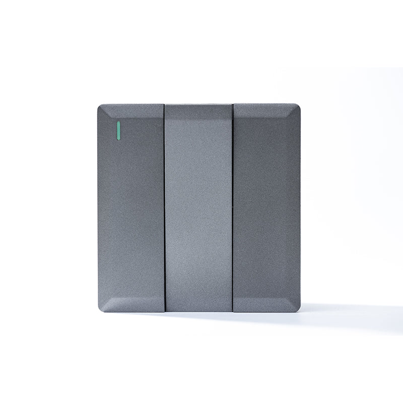 3 Gang 1 Way Plate Switch (Silver) - S7.0-005S