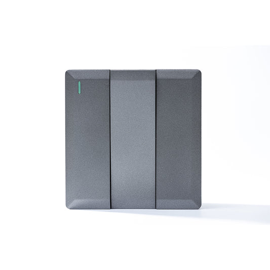 3 Gang 1 Way Plate Switch (Silver) - S7.0-005S