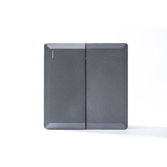 2 Gang 2 Way Plate Switch (Silver) - S7.0-004S