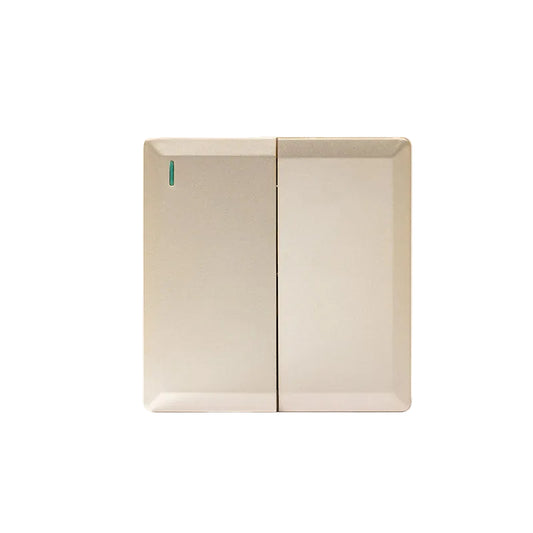 2 Gang 2 Way Plate Switch (Gold) - #S7004G