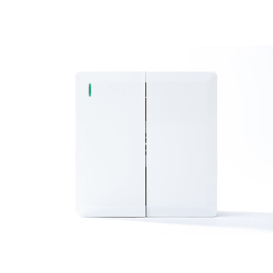 2 Gang 2 Way Plate Switch (White) - S7.0-004W