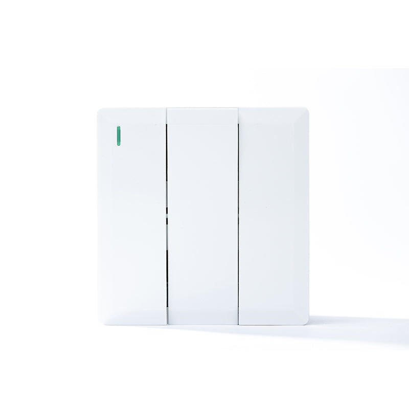 3 Gang 2 Way Plate Switch (White) - S7.0-006W