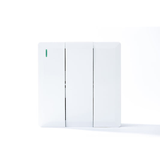 3 Gang 2 Way Plate Switch (White) - S7.0-006W