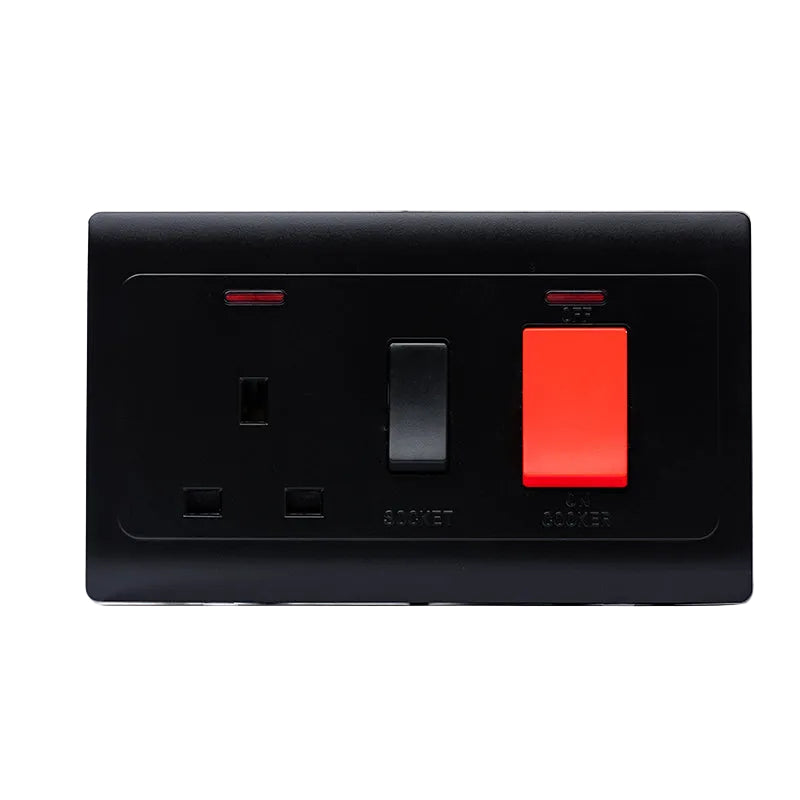 Kitchen Switch Socket (Black) - S7.0-044B