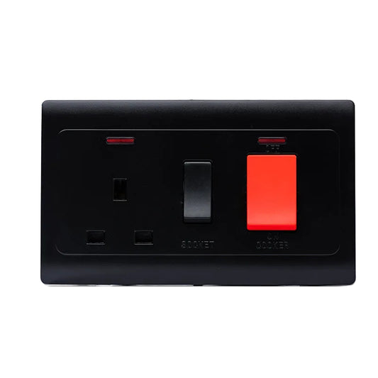 Kitchen Switch Socket (Black) - S7.0-044B
