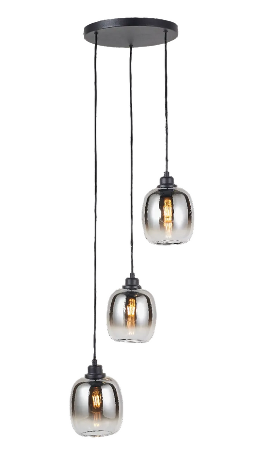 Grancia 3-Light Round Pendant Lamp # ZV24007-3A