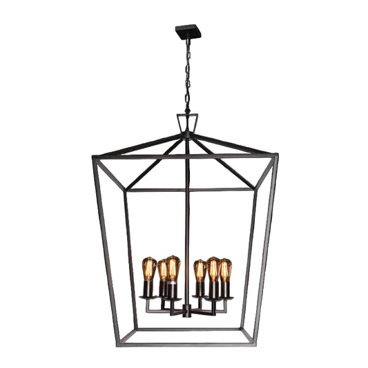 St Palais Black Pentagon Lantern Pendant Light #WE-KLCH-394