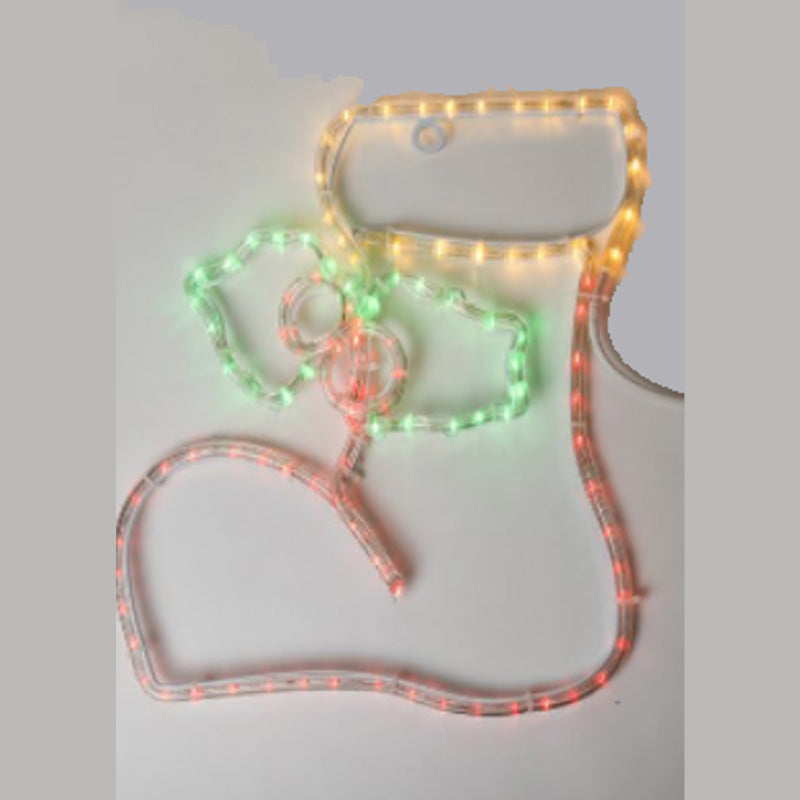 Christmas Sock Rope & Steel Frame Light - #MF064-2DH