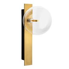 DARK - DEW Wall Light Black, Clear Glass 12V #DK045