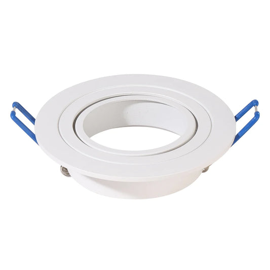 Iron & ABS Recessed DL Fitting GU10 White 75mm #TS213-1