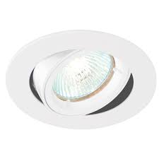 Alumin DL Tilt Fitting GU10 White 75mm IP20 #M1030R-01