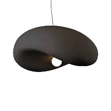 Large Metal, Foam Pendant Black E27 500mm #PEN036 BLACK