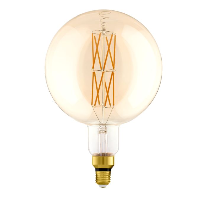 8W LED E27 Globe Amber #110112