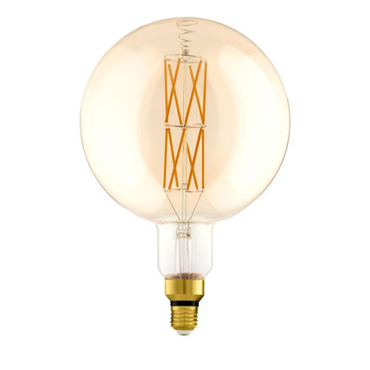8W LED E27 Globe Amber #110112
