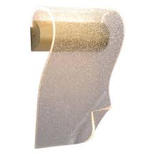 3W LED Wave Wall Light Sat Gold WW IP20 #LED-2384