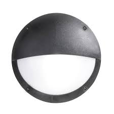 LUCIA Rnd Eye-Lid Bulkhead Lamp Black E27 #2R3.000