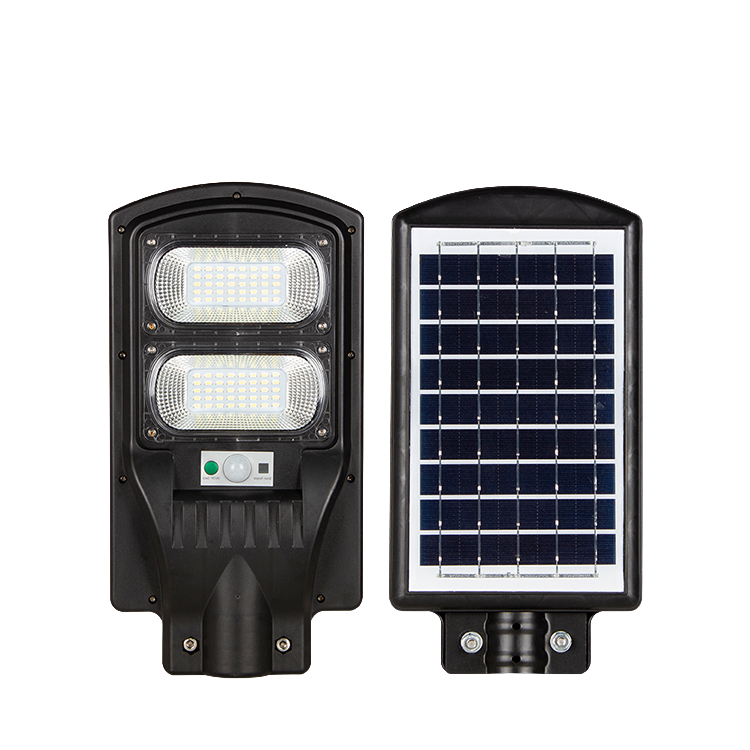 Techtouch 100W Solar Street Lt w Battery, PIR DL IP65 - #2810223