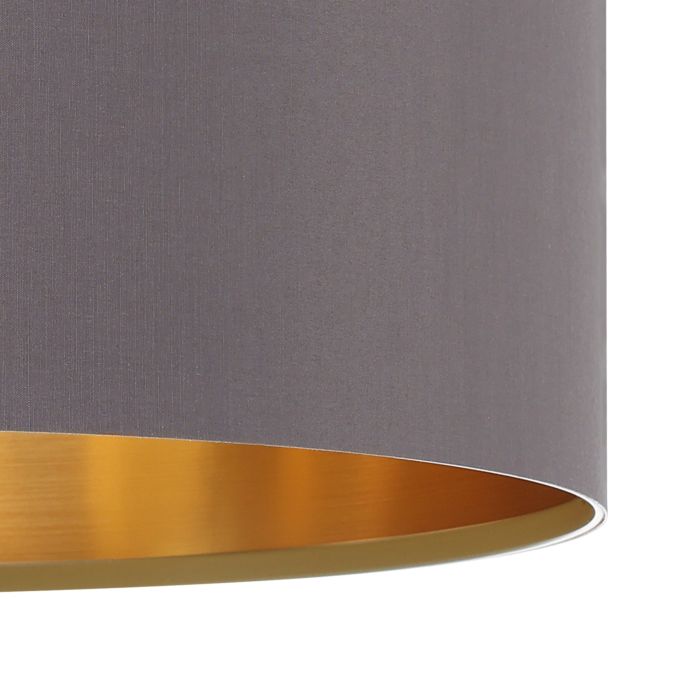 MASERLO Stl, Fabric Pendant Cappuccino Gold E27 #31603