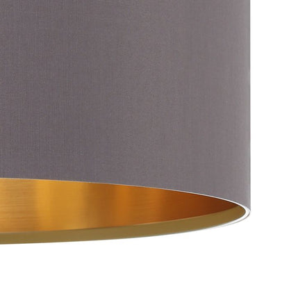 MASERLO Stl, Fabric Pendant Cappuccino Gold E27 #31603