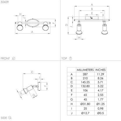 BUZZ-LED 2L Black Spot Light - #32429